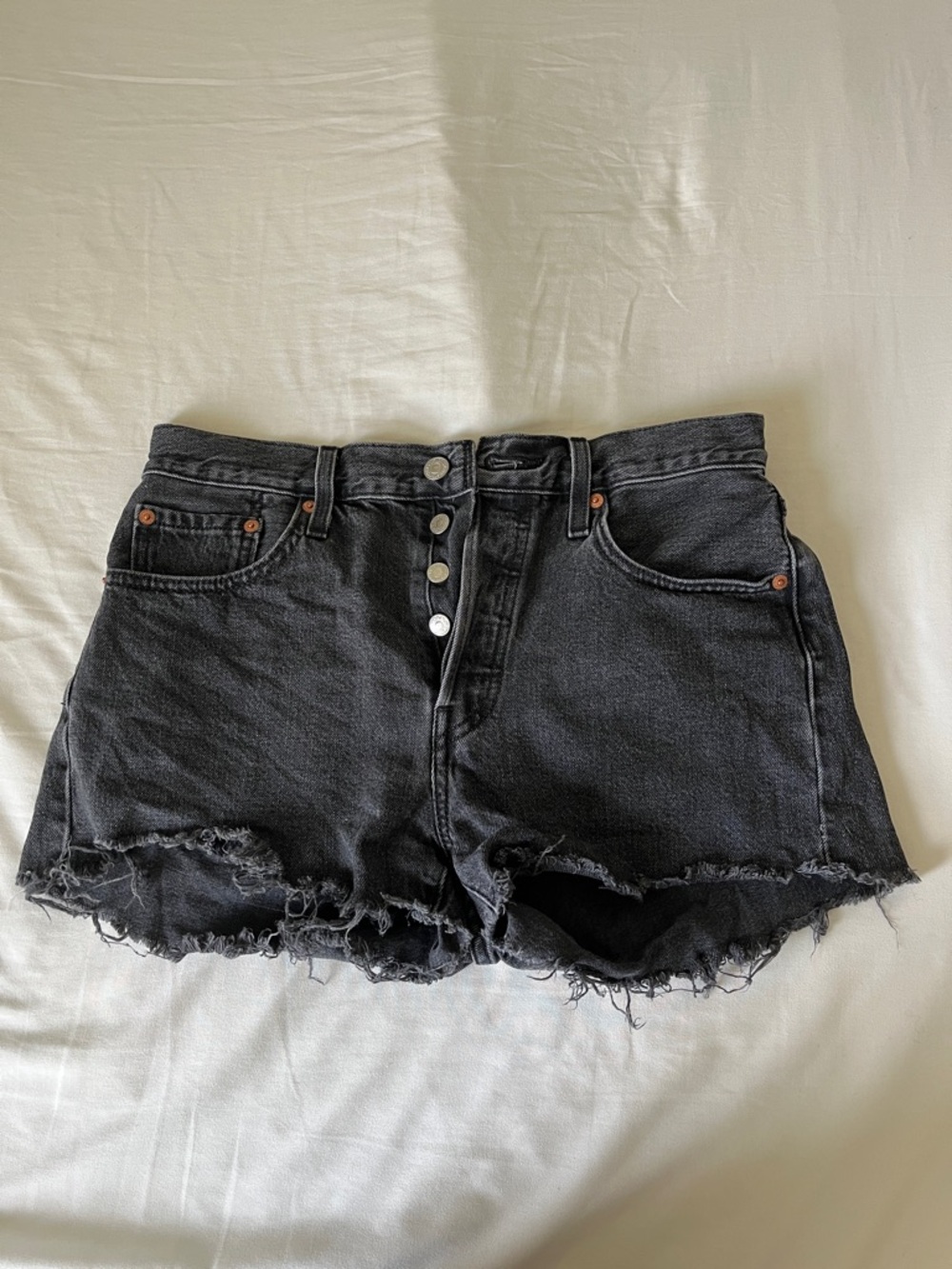 black Levi shorts
